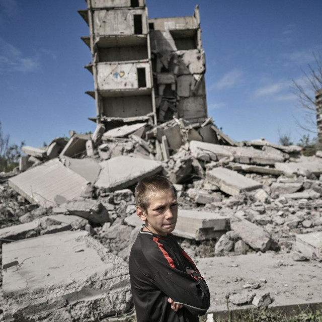 Razrušeni Kramatorsk u Donbasu