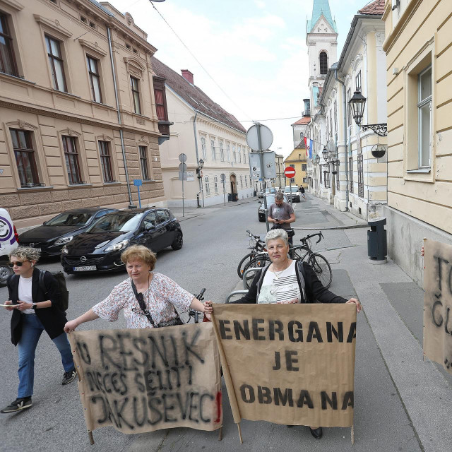 Prosvjedni performans zajednička je akcija udruge Resnik, Vijeća mjesnih odbora Žitnjak, Petruševec, Resnik, Ivanja Reka, Novi Jelkovec, Kozari Putevi, Resnički gaj, Kozari Bok te Udruge povrćara Zagreba i Zagrebačke županije