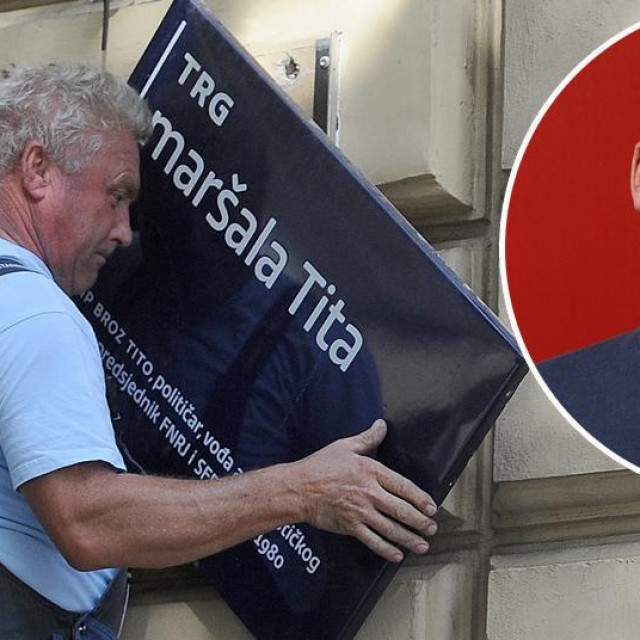 Skidanje ploče, Viktor Gotovac (u krugu)