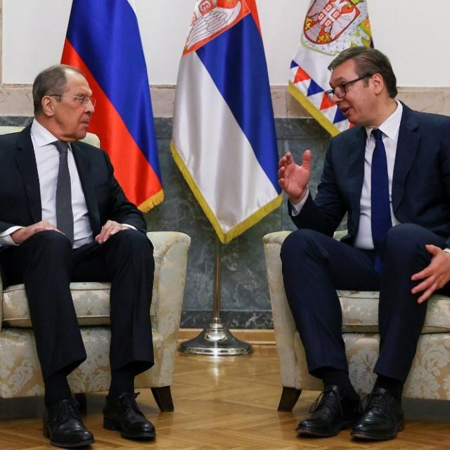 Sergej Lavrov i Aleksandar Vučić/Arhivska fotografija