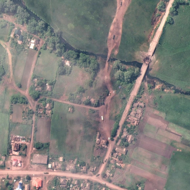 Satelitska snimka ruskog konvoja nadomak Krasnog Limana