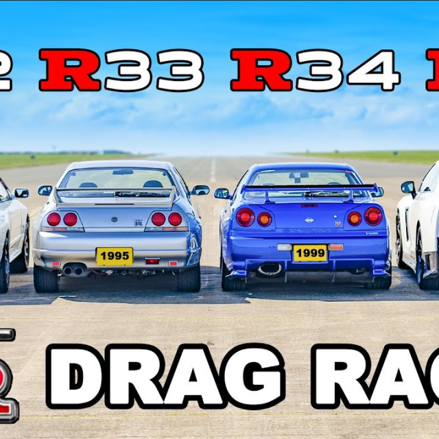 Nissan GT-R R32, R33, R34 i R35 utrka ubrzanja