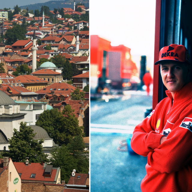 Sarajevo, Michael Schumacher, ilustracija