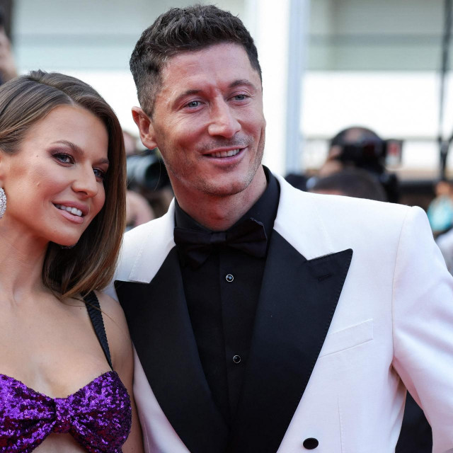 Robert Lewandowski i supruga Anna