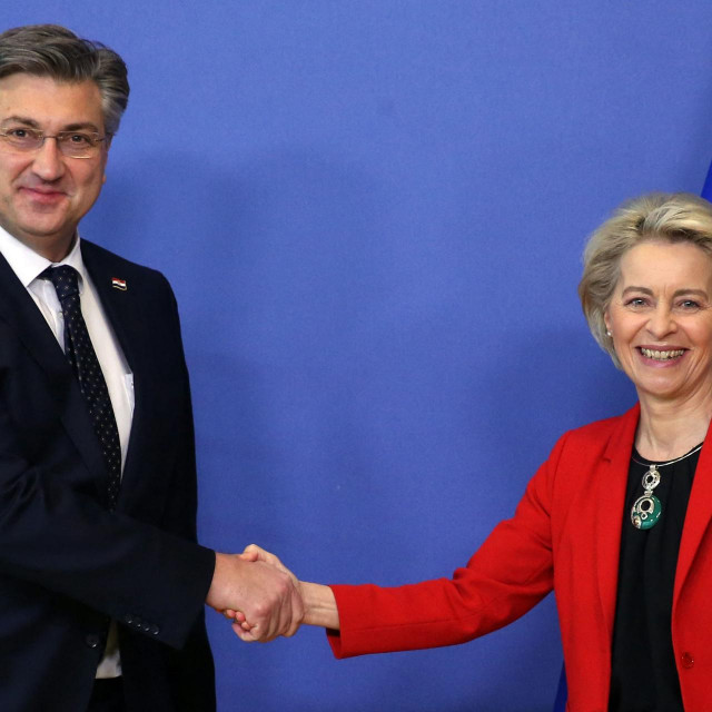 Andrej Plenković i Ursula von der Leyen 