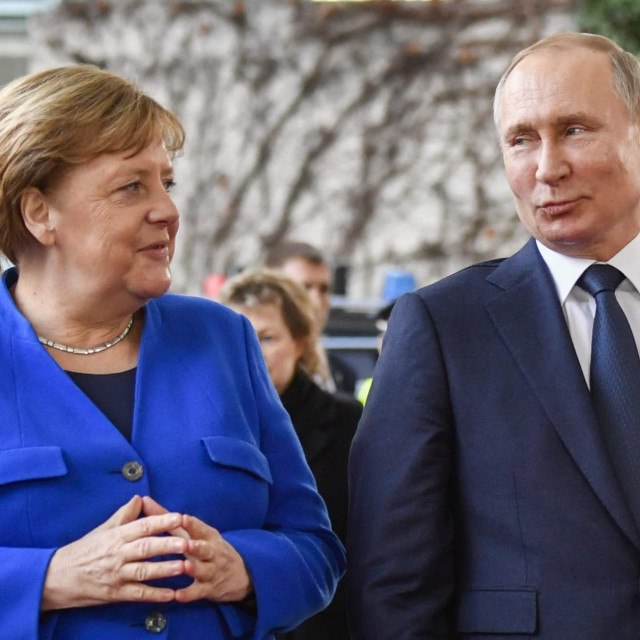 Angela Merkel i Vladimir Putin