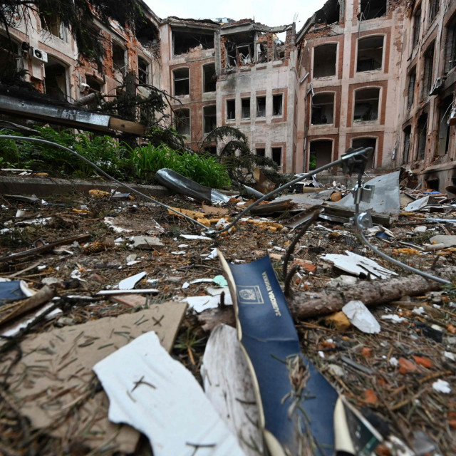 Ilustracija / Razaranja u Harkivu