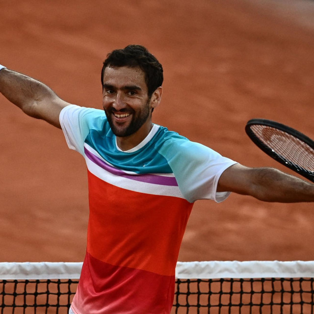 Marin Čilić slavi plasman u polufinale Roland Garrosa