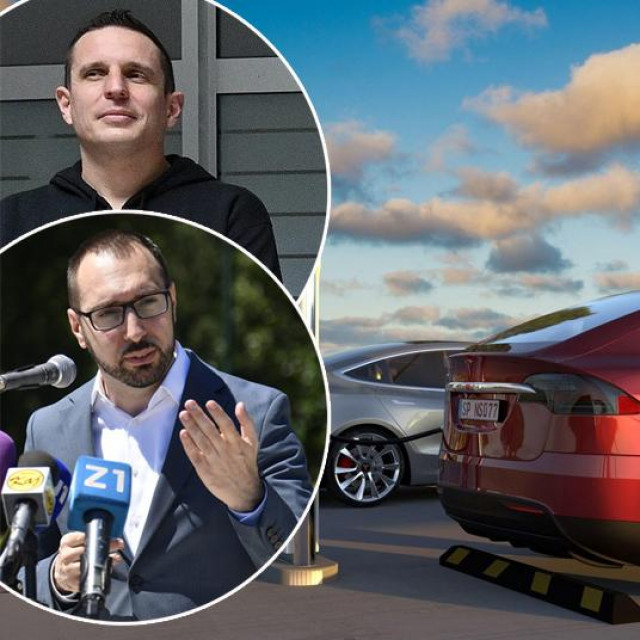 Boris Sesar, Tomislav Tomašević, automobil Tesla