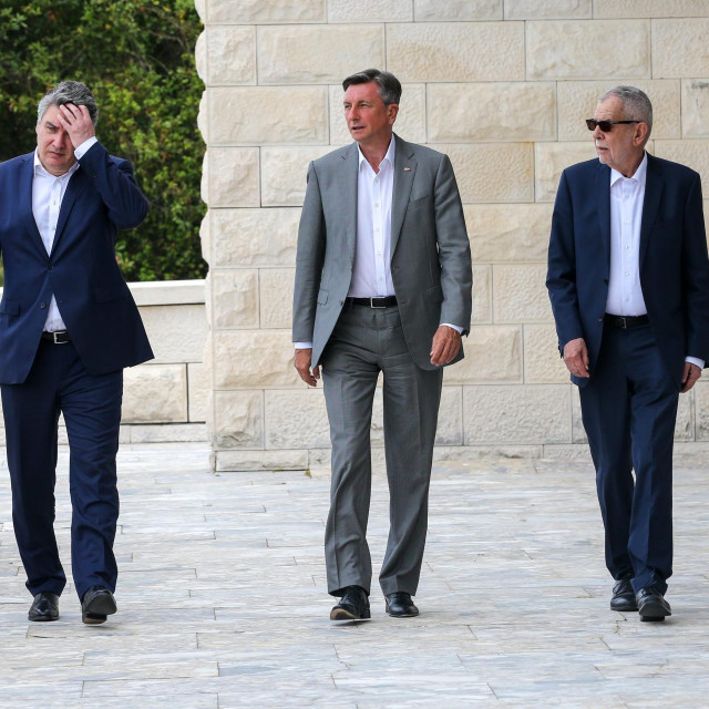 Zoran Milanović, Borut Pahor i Alexander Van der Bellen na Brijunima