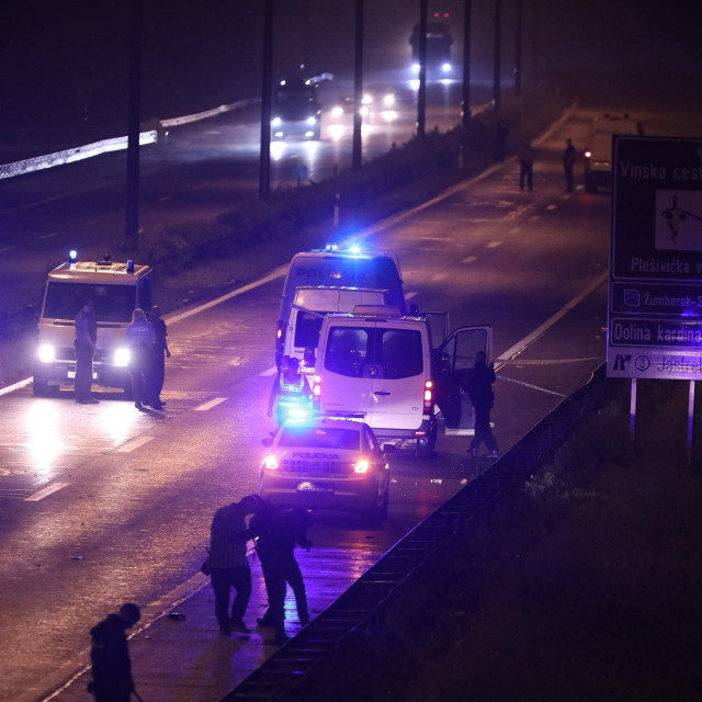 Mjesto sukoba policije i navijača kod odmorišta Desinec
