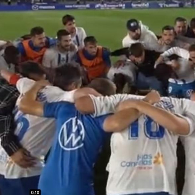 Slavlje igrača Tenerifea