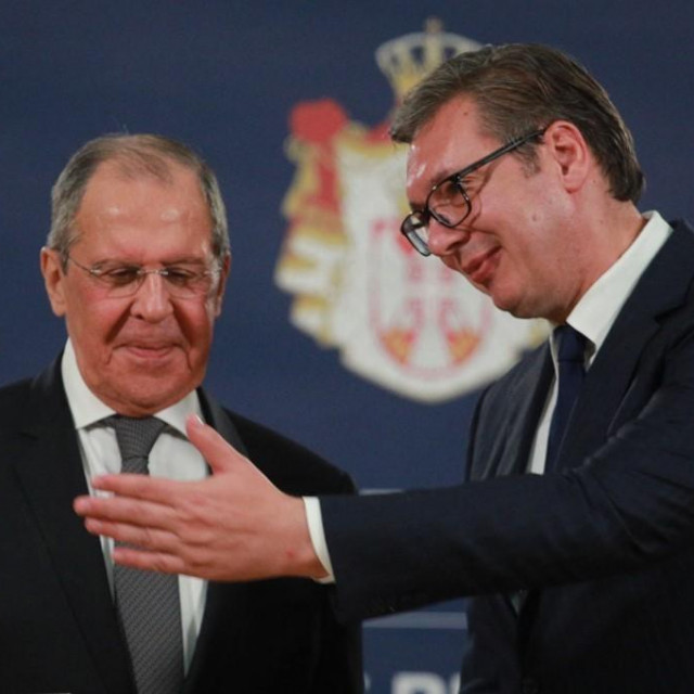 Aleksandar Vučić i Sergej Lavrov