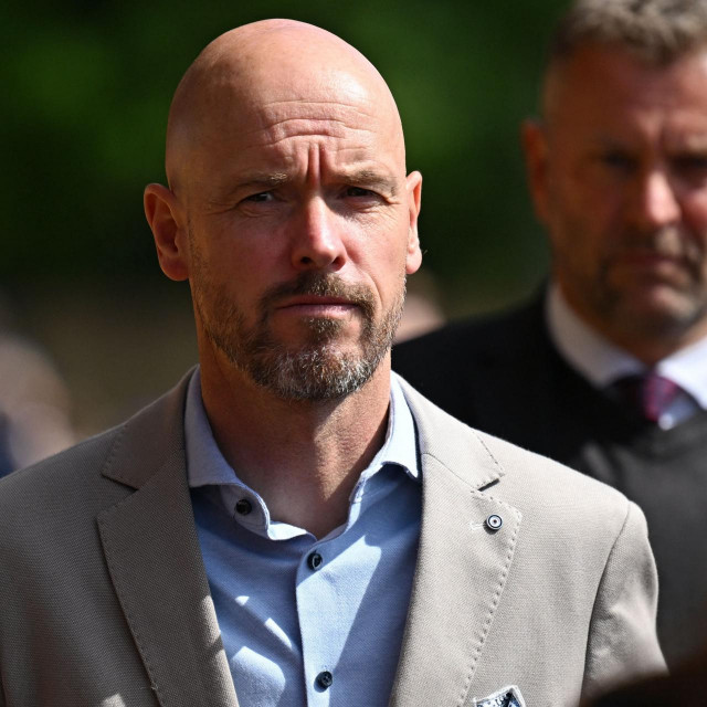 Manchester United's future manager Erik ten Hag arrives to watch the English Premier League football match between Crystal Palace and Manchester United at Selhurst Park in south London on May 22, 2022. (Photo by JUSTIN TALLIS/AFP)/RESTRICTED TO EDITORIAL USE. No use with unauthorized audio, video, data, fixture lists, club/league logos or 'live' services. Online in-match use limited to 120 images. An additional 40 images may be used in extra time. No video emulation. Social media in-match use limited to 120 images. An additional 40 images may be used in extra time. No use in betting publications, games or single club/league/player publications./