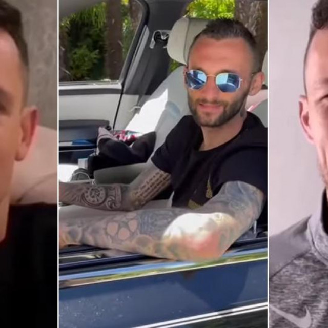 Dejan Lovren, Marcelo Brozović i Ivan Perišić
