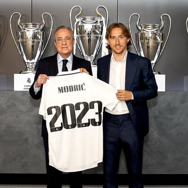 Luka Modrić i Florentino Perez