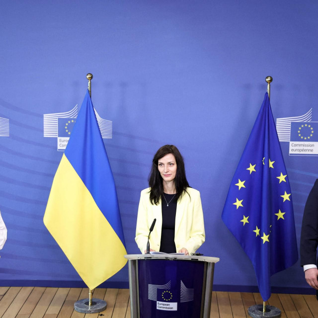 Konferencija za medije na kojoj su objavljene nove mjere pomoći Ukrajini