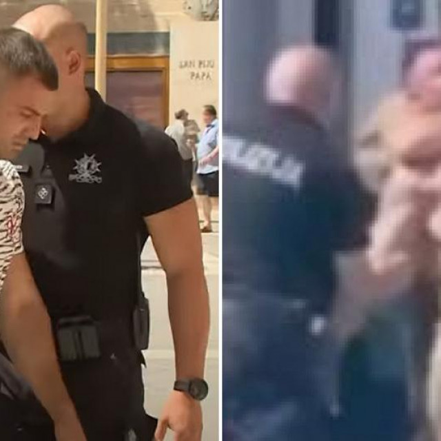 Privođenje Nikole Vujkovića na sud i okršaj s policijom na bazenu