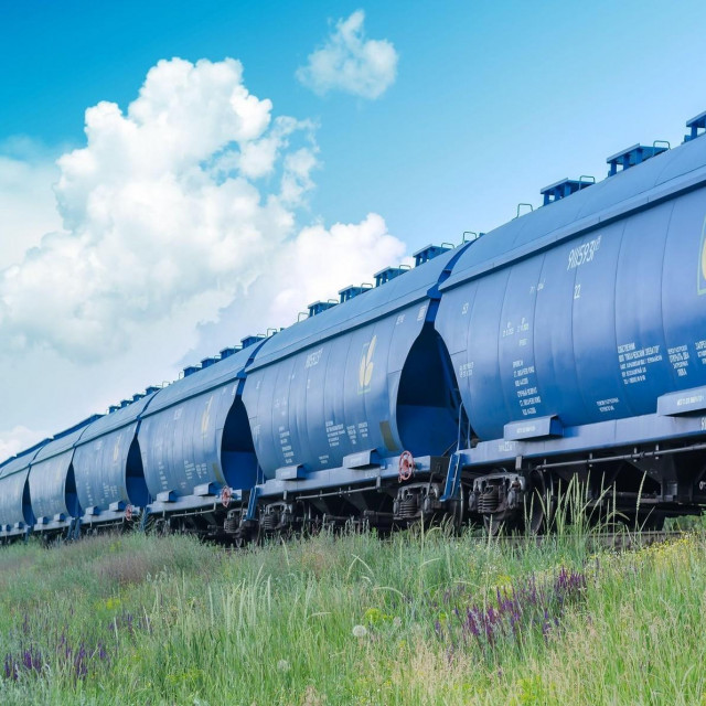 Ilustracija, vagoni s žitom