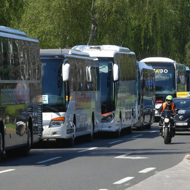 Prosvjed radnika u javnom županijskom prijevozu