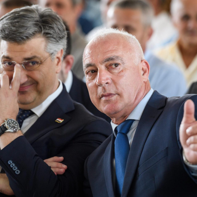 Andrej Plenković i Goran Pauk, ravnatelj centra