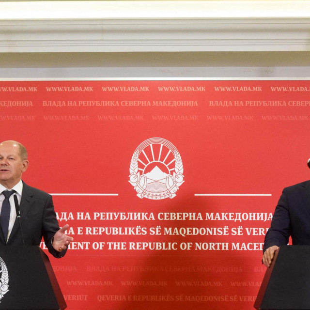 Olaf Scholz i Dimitar Kovačevski