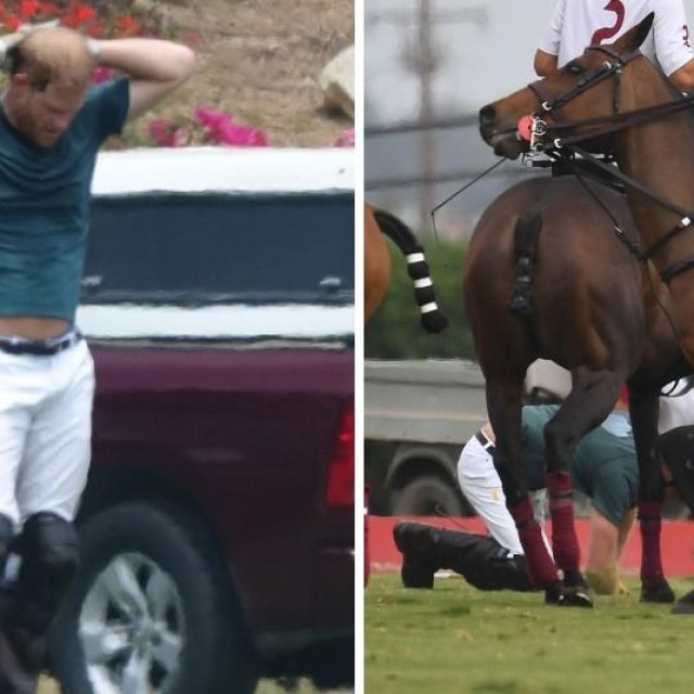 Princ Harry pao s konja