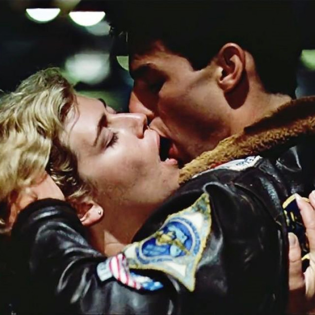 Tom Cruise i Kelly McGillis, u filmu ”Top Gun” (1986.)