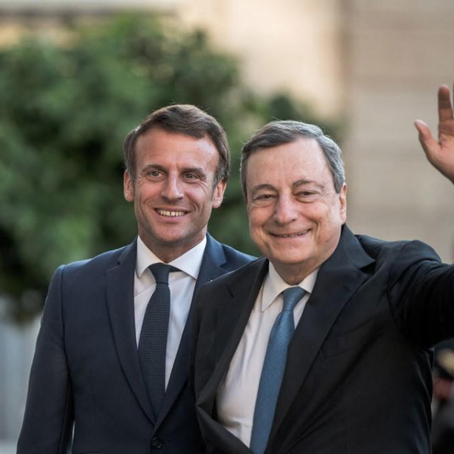 Emmanuel Macron i Mario Draghi