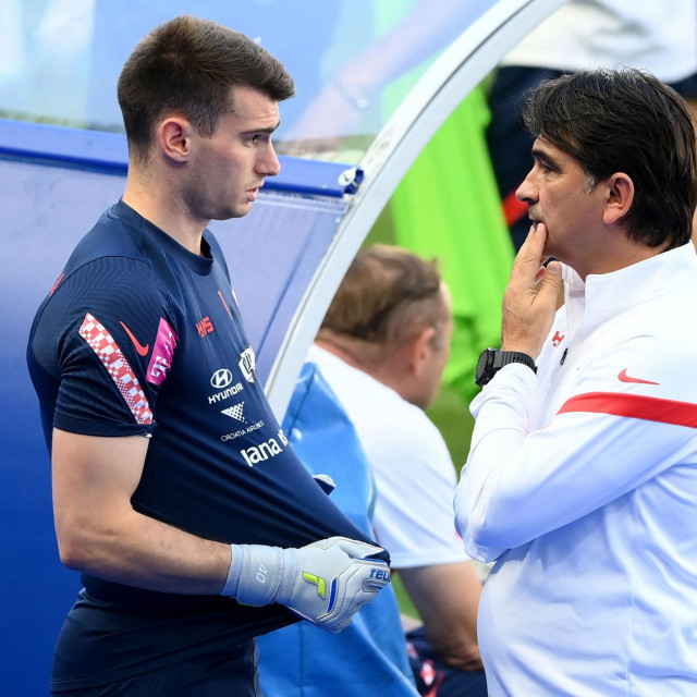 Dominik Livaković i Zlatko Dalić