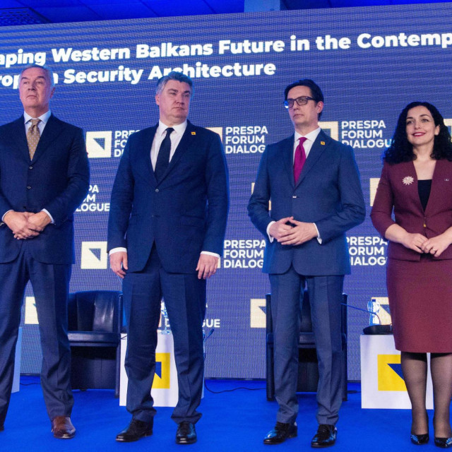 Milo Đukanović, Zoran Milanović, Stevo Pendarovski, Vjosa Osmani i Borut Pahor