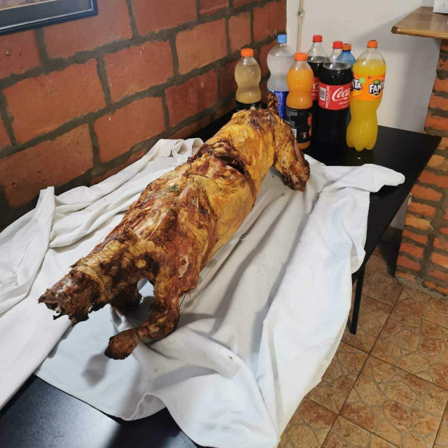 jedan razrednik u Srbiji od učenika je dobio pečeno janje