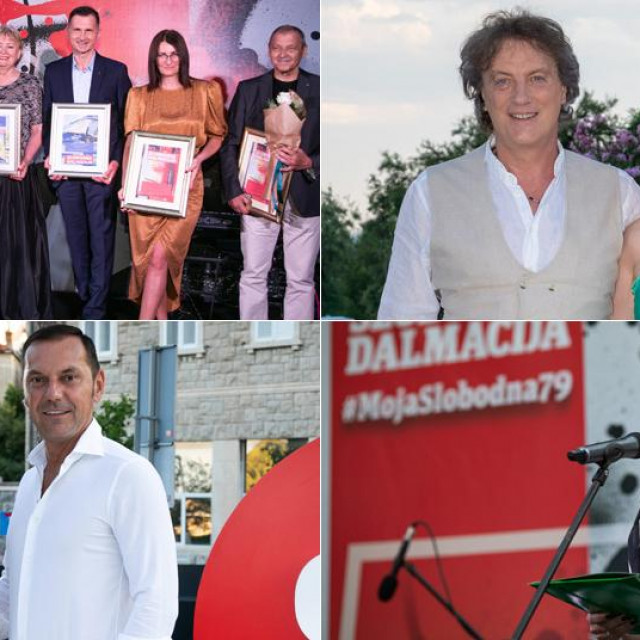Nagrađeni povodom rođendana Slobodne Dalmacije;
Tonči i Vjekoslava Huljić; Ana Gruica Uglešić i Boris Uglešić; Sandra Lapenda Lemo