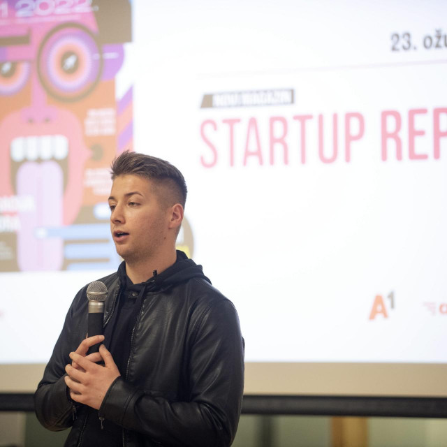 Dario Marčac na predstavljanju magazina Startup Report