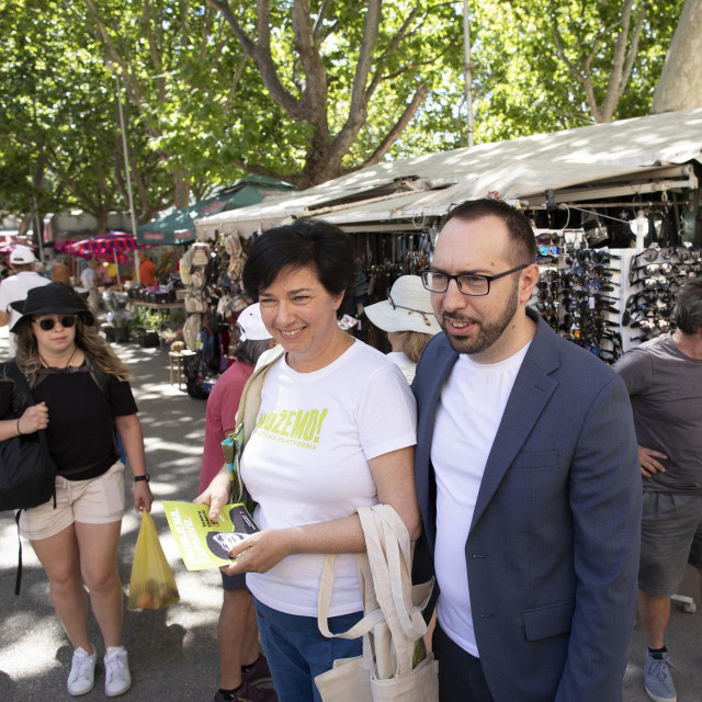 Tomislav Tomašević i Tamara Visković