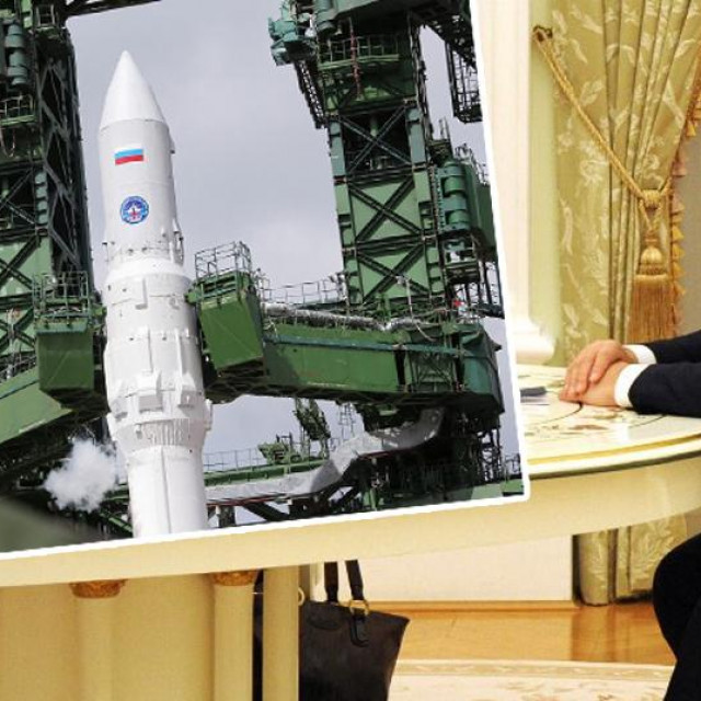 Raketa Angara (lijevo), Viktor Orban u Kremlju (desno)