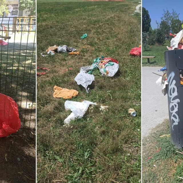 smeće na Savici nakon završetka Festivala vatrometa