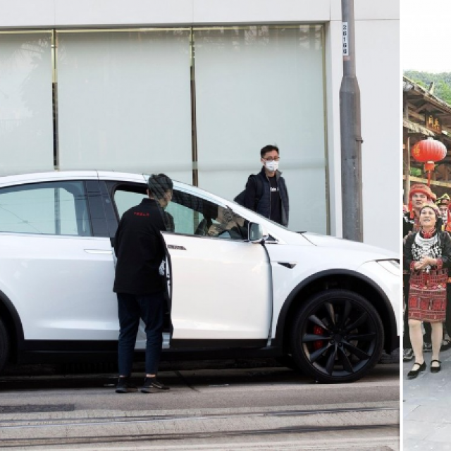 Tesla model, Xi Jinping, ilustracija