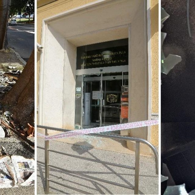 Požar u Gradskoj knjižnici i čitaonici Pula