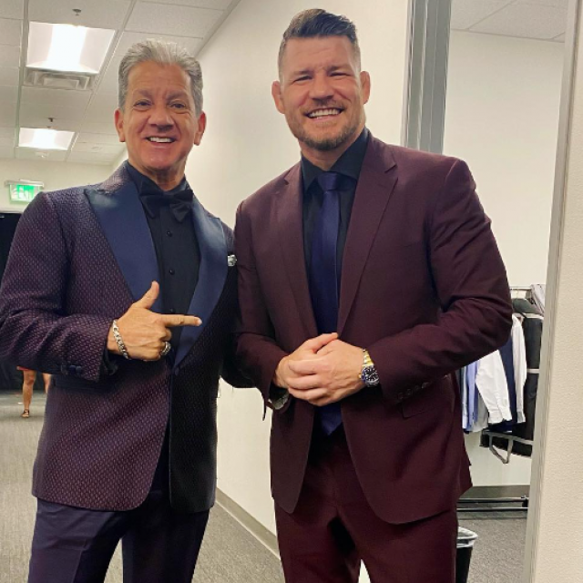 Bruce Buffer i Michael Bisping