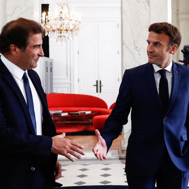 Christian Jacob i Emmanuel Macron