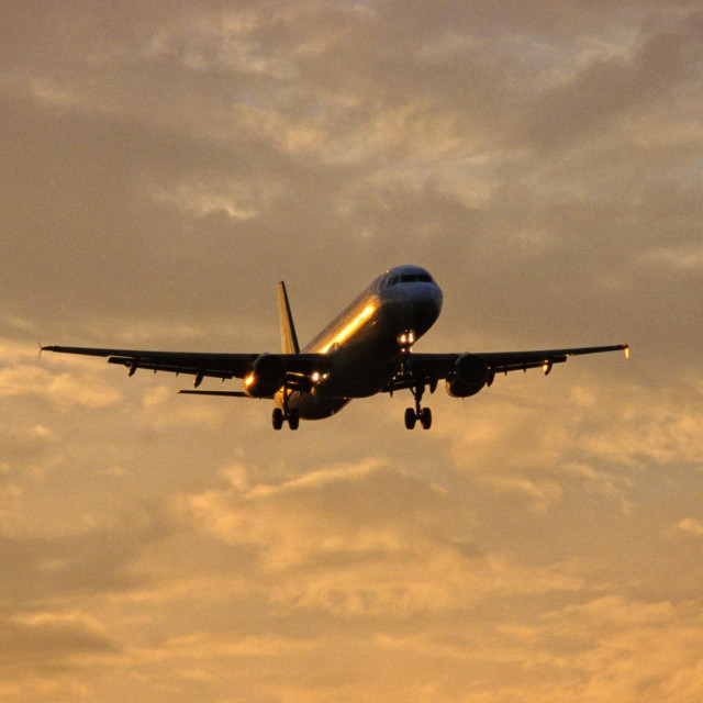 Slijetanje aviona, ilustracija