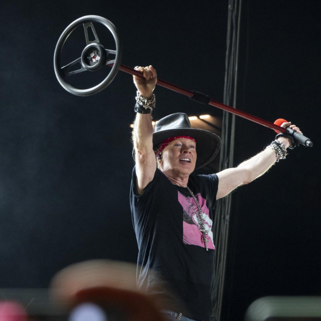 Axl Rose na koncertu