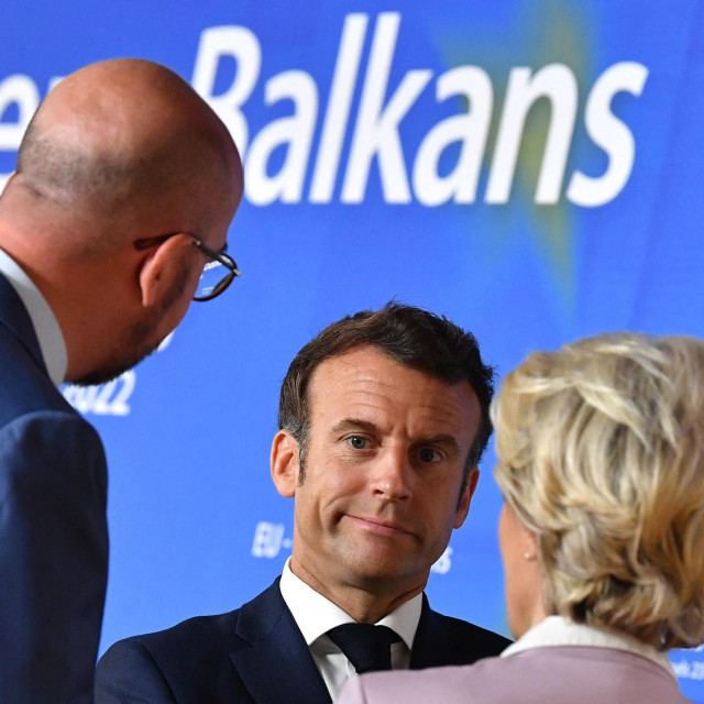 Charles Michel, Emmanuel Macron i Ursula von der Leyen