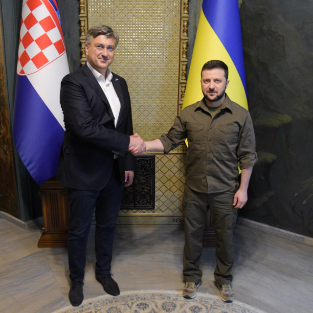 Andrej Plenković i Volodimir Zelenski
