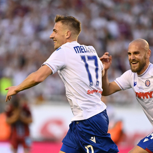 Split, 260522.
Poljud.
Utakmica finala SuperSport Hrvatskog nogometnog kupa izmedju momcadi HNK Rijeka - HNK Hajduk.
Na fotografiji: Dario Melnjak.