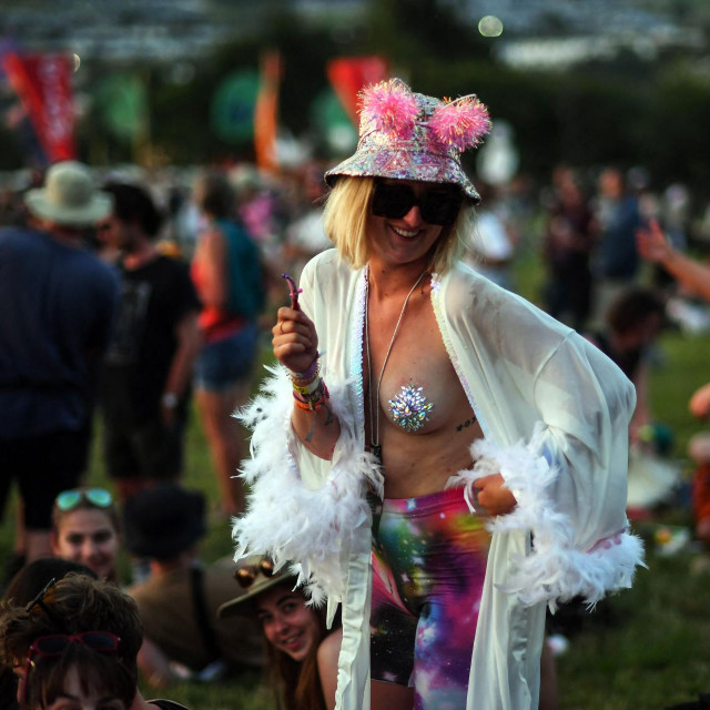 Glastonbury, posjetiteljica
