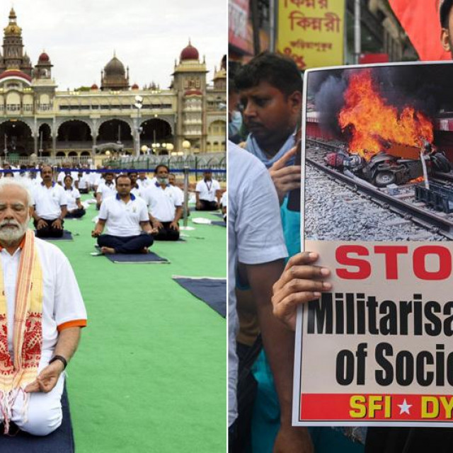 Naredna Modi, prosvjed u Indiji/Ilustracija