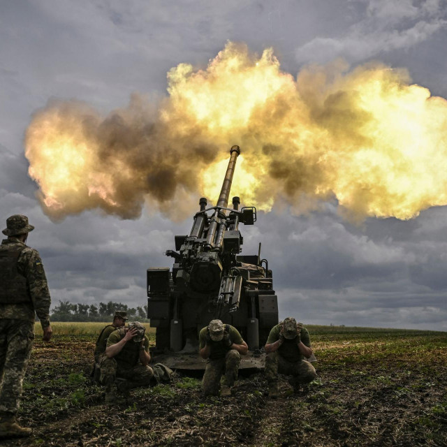 Jedna od francuskih haubica CAESAR koje su dopremljene Ukrajincima