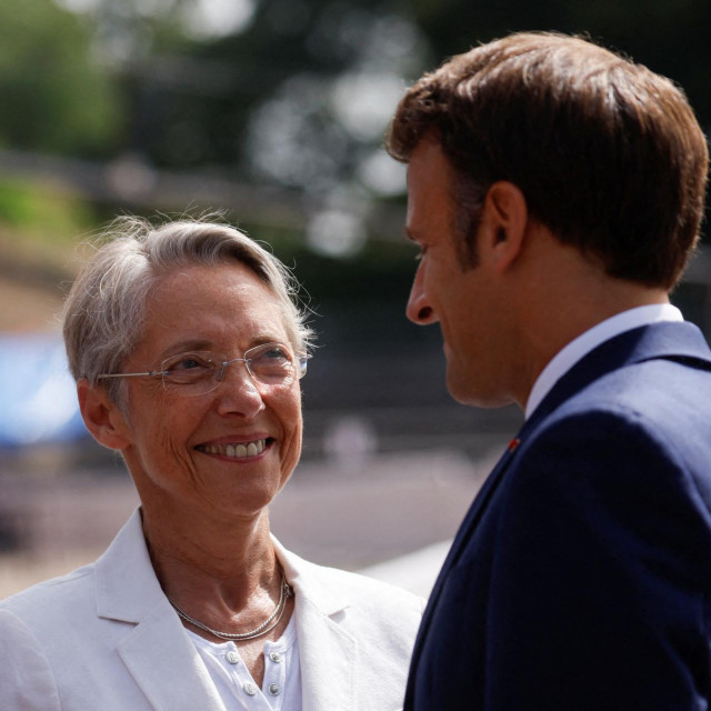 Emmanuel Macron i Elisabeth Borne